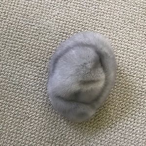 Vintage Mink Pillbox Style Hat